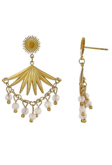 Boucle d'oreille tige Unico en acier inoxydable