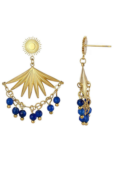 Boucle d'oreille tige Unico en acier inoxydable