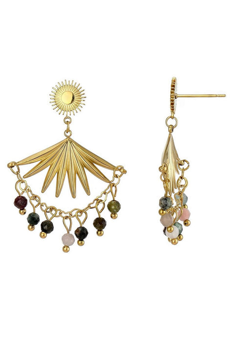 Boucle d'oreille tige Unico en acier inoxydable