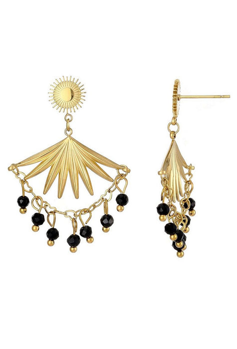 Boucle d'oreille tige Unico en acier inoxydable