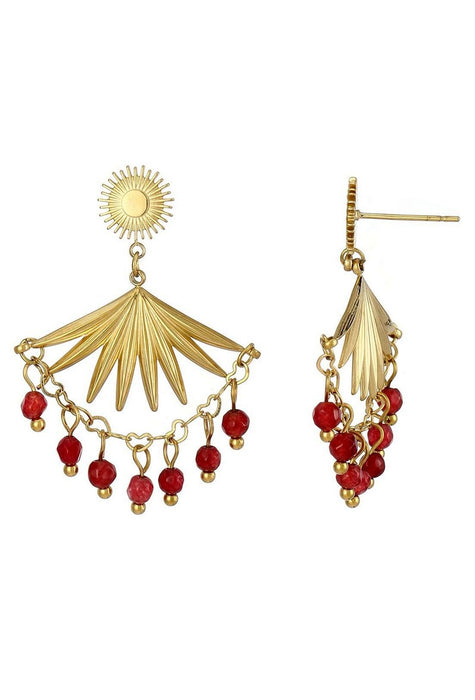 Boucle d'oreille tige Unico en acier inoxydable