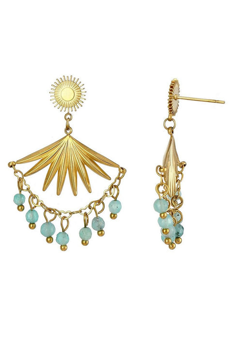 Boucle d'oreille tige Unico en acier inoxydable