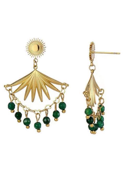 Boucle d'oreille tige Unico en acier inoxydable