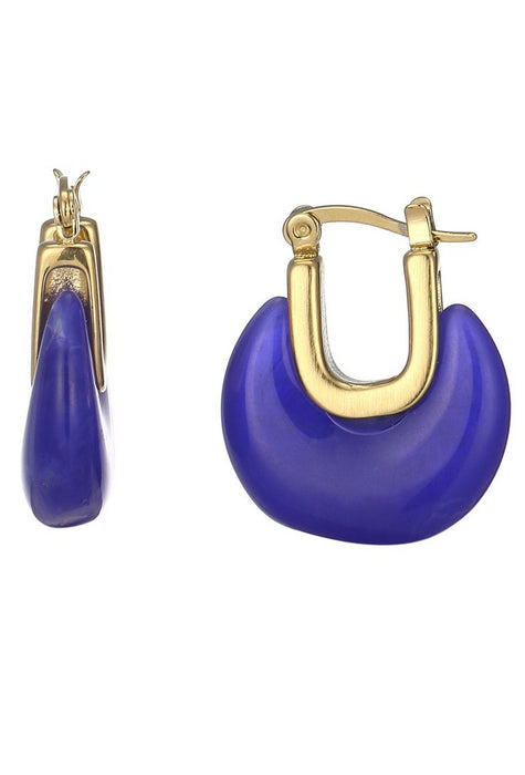 Boucle d'oreille tige Urlas en acier inoxydable