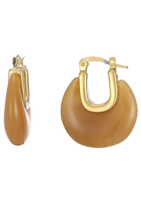 Boucle d'oreille tige Urlas en acier inoxydable