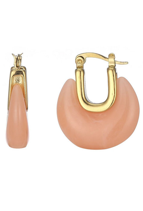 Boucle d'oreille tige Urlas en acier inoxydable