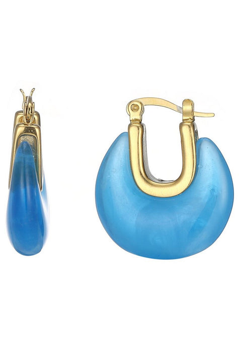 Boucle d'oreille tige Urlas en acier inoxydable