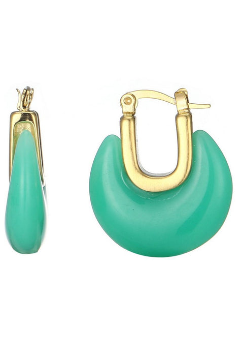 Boucle d'oreille tige Urlas en acier inoxydable