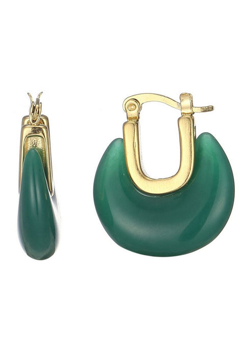 Boucle d'oreille tige Urlas en acier inoxydable