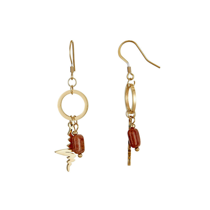 Boucle d'oreille crochet Ursina en acier inoxydable