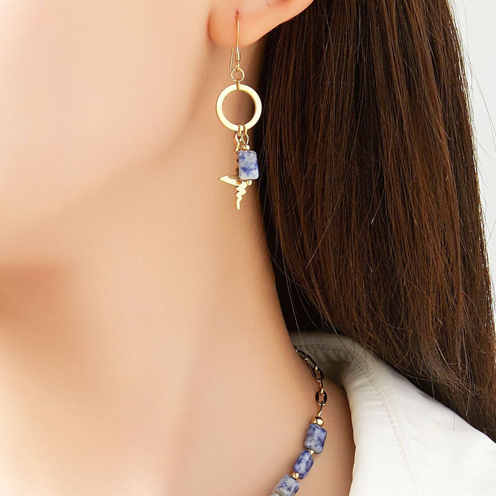 Boucle d'oreille crochet Ursina en acier inoxydable