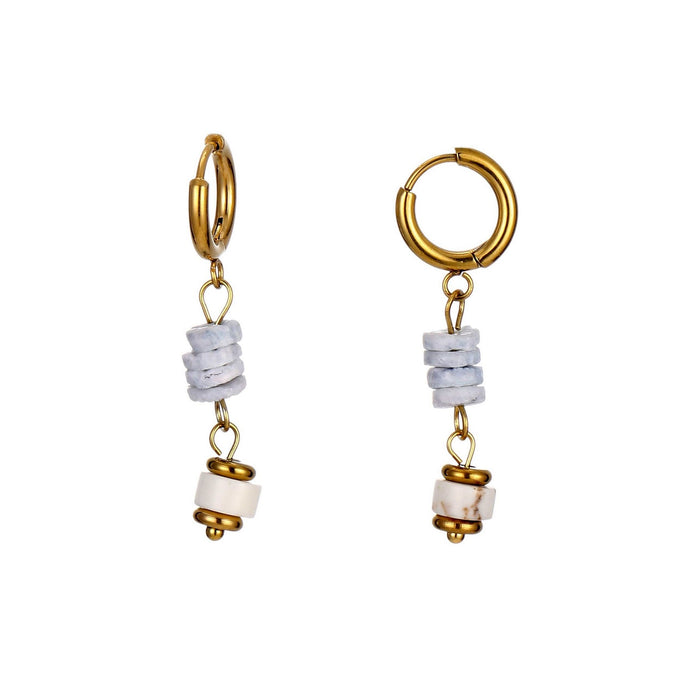 Boucle d'oreille créole Vana en acier inoxydable