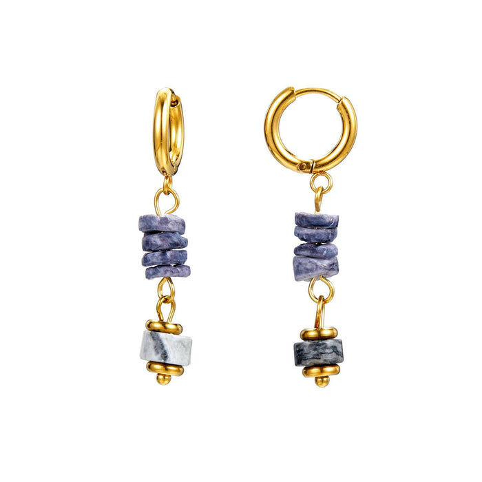 Boucle d'oreille créole Vana en acier inoxydable