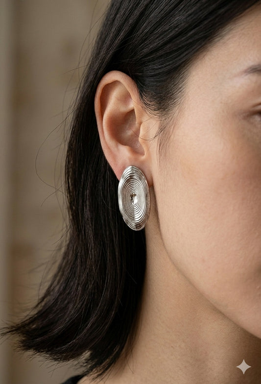 Boucles d'oreilles clip Vasanti en acier inoxydable