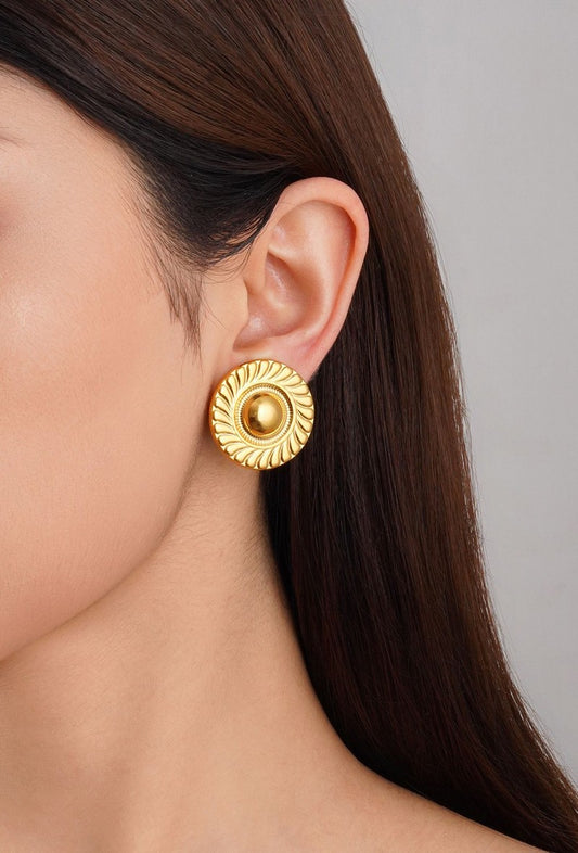 Boucles d'oreilles clip Vasilka en acier inoxydable