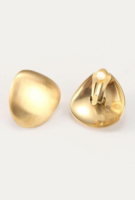 Boucles d'oreilles clip Yevgeniya en acier inoxydable