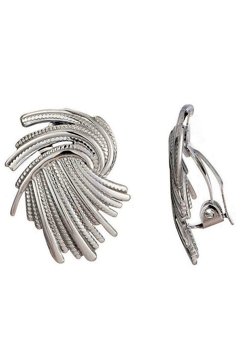 Boucles d'oreilles clip Zaharina en acier inoxydable