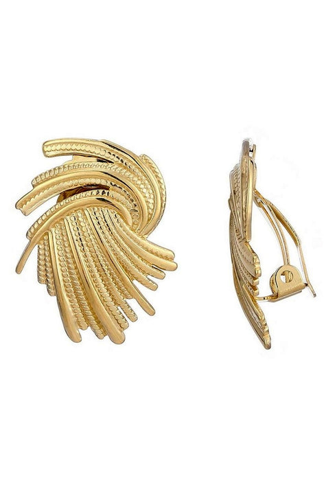 Boucles d'oreilles clip Zaharina en acier inoxydable