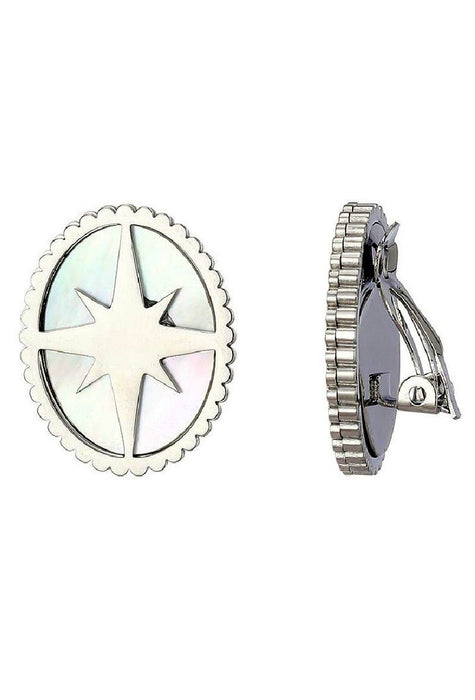 Boucles d'oreilles clip Zahira en acier inoxydable