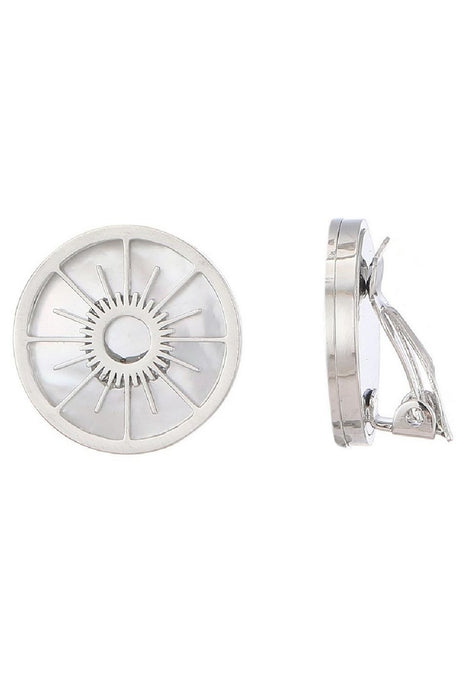 Boucles d'oreilles clip Zandra en acier inoxydable