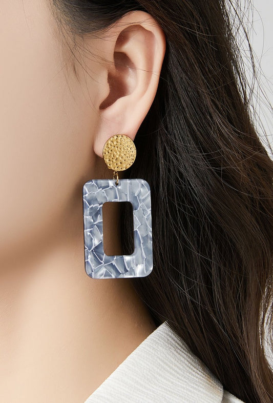 Boucles d'oreilles clip Zdenka en acier inoxydable