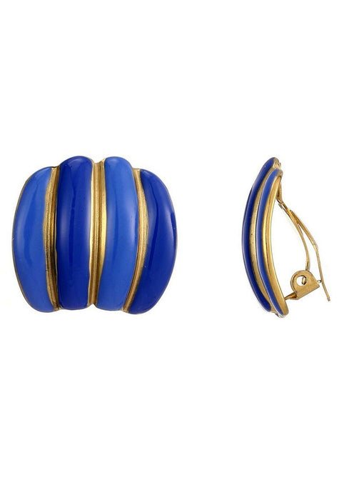 Boucles d'oreilles clip Zelma en acier inoxydable