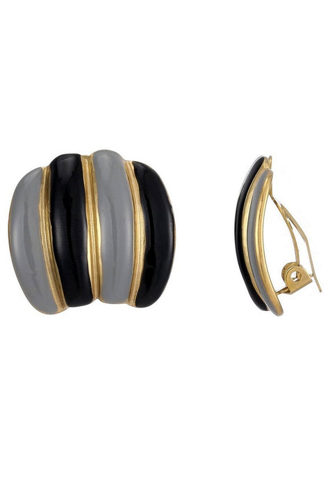 Boucles d'oreilles clip Zelma en acier inoxydable