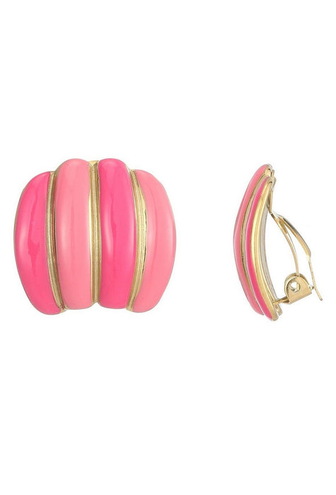 Boucles d'oreilles clip Zelma en acier inoxydable