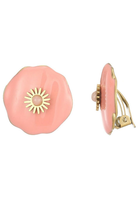 Boucles d'oreilles clip Zenoviaa en acier inoxydable