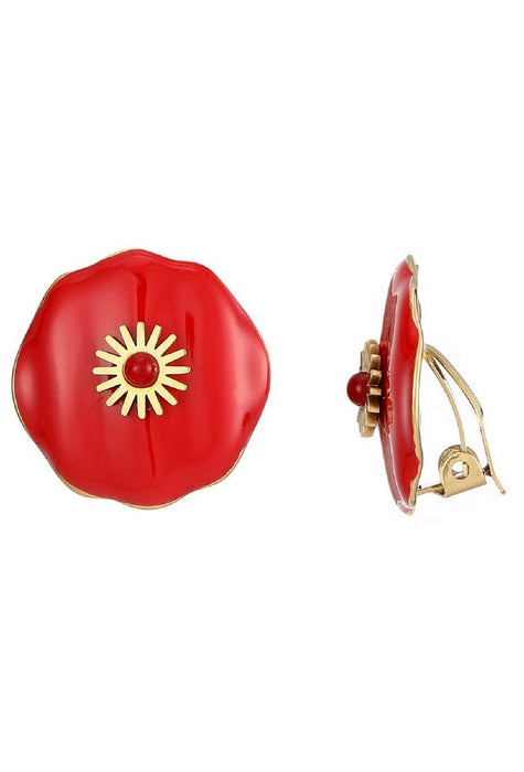 Boucles d'oreilles clip Zenoviaa en acier inoxydable