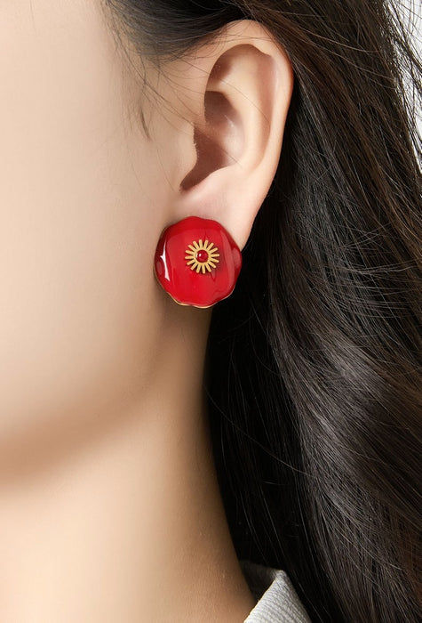 Boucles d'oreilles clip Zenoviaa en acier inoxydable