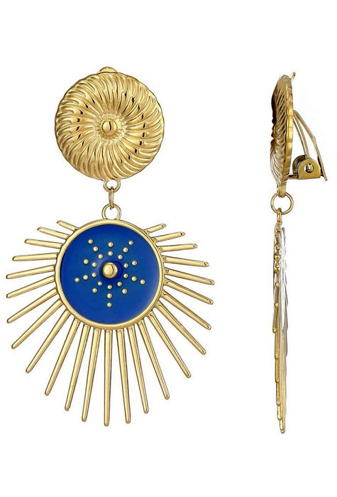 Boucles d'oreilles clip Zeynep en acier inoxydable