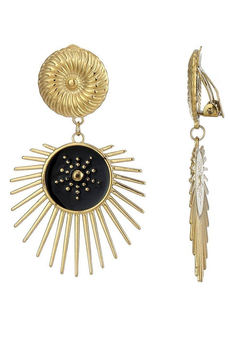 Boucles d'oreilles clip Zeynep en acier inoxydable