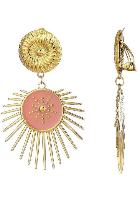 Boucles d'oreilles clip Zeynep en acier inoxydable