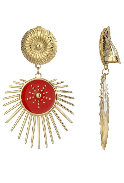 Boucles d'oreilles clip Zeynep en acier inoxydable