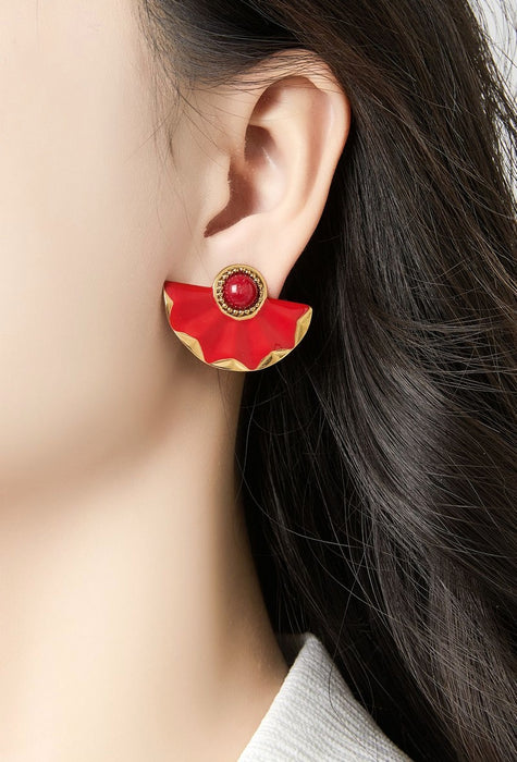 Boucles d'oreilles clip Zhaleh en acier inoxydable