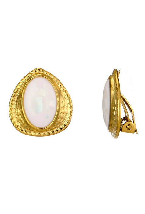 Boucles d'oreilles clip Zibiah en acier inoxydable