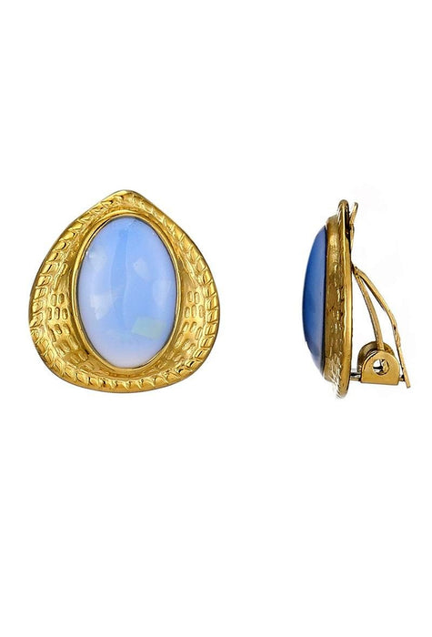 Boucles d'oreilles clip Zibiah en acier inoxydable