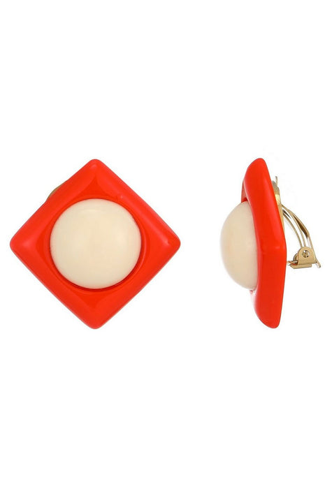 Boucles d'oreilles clip Zillah en acier inoxydable