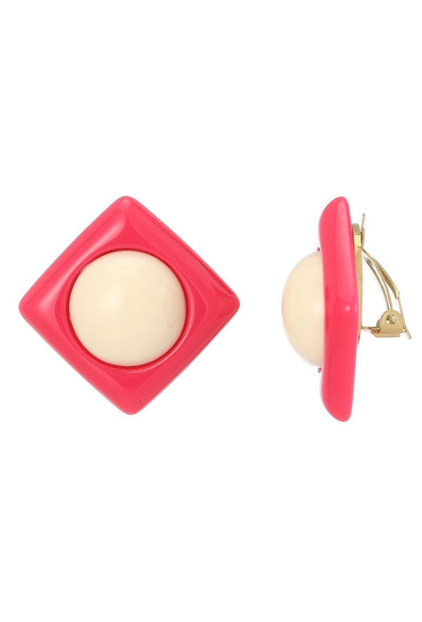 Boucles d'oreilles clip Zillah en acier inoxydable