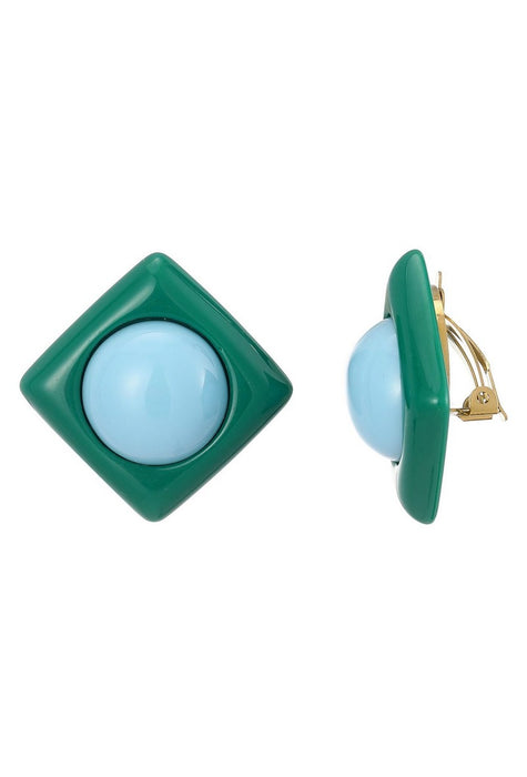 Boucles d'oreilles clip Zillah en acier inoxydable