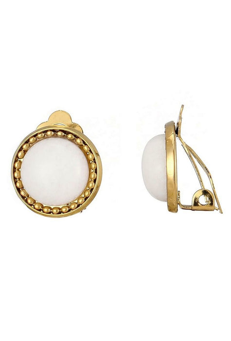 Boucles d'oreilles clip Zinovia en acier inoxydable