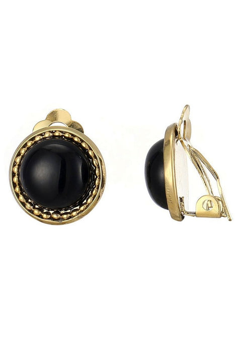 Boucles d'oreilles clip Zinovia en acier inoxydable