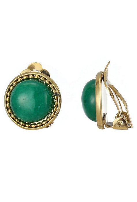 Boucles d'oreilles clip Zinovia en acier inoxydable