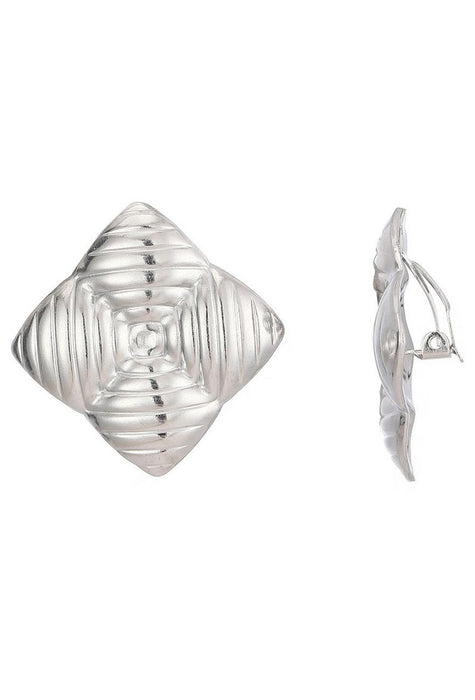 Boucles d'oreilles clip Zorione en acier inoxydable