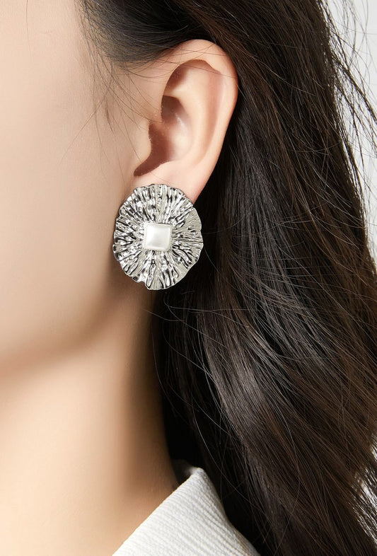 Boucles d'oreilles clip Zornitsa en acier inoxydable