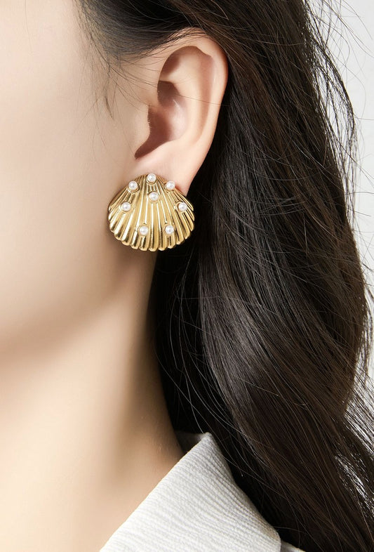 Boucles d'oreilles clip Zrinka en acier inoxydable