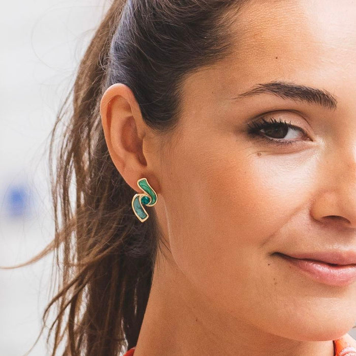 Boucle d'oreille tige Abelia