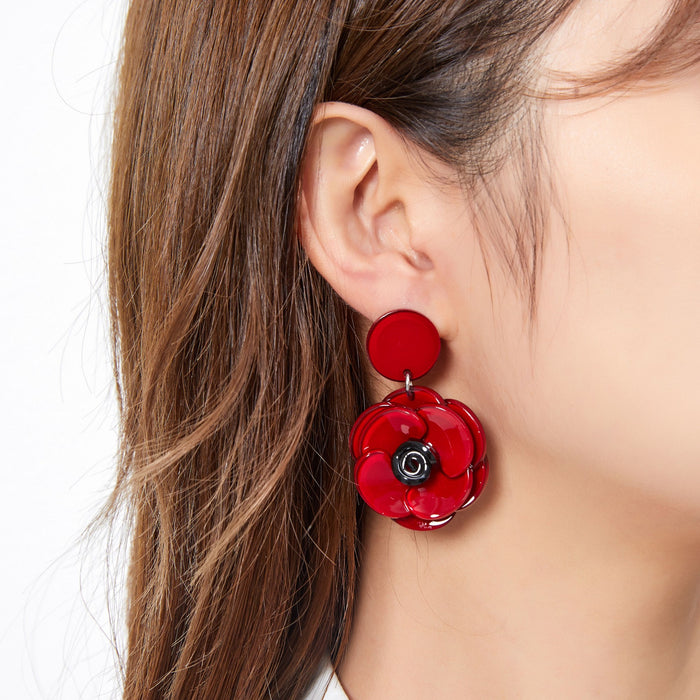 Boucle d'oreille clip Flora