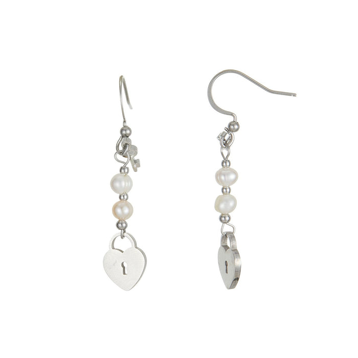 Boucle d'oreille crochet Urmila en acier inoxydable